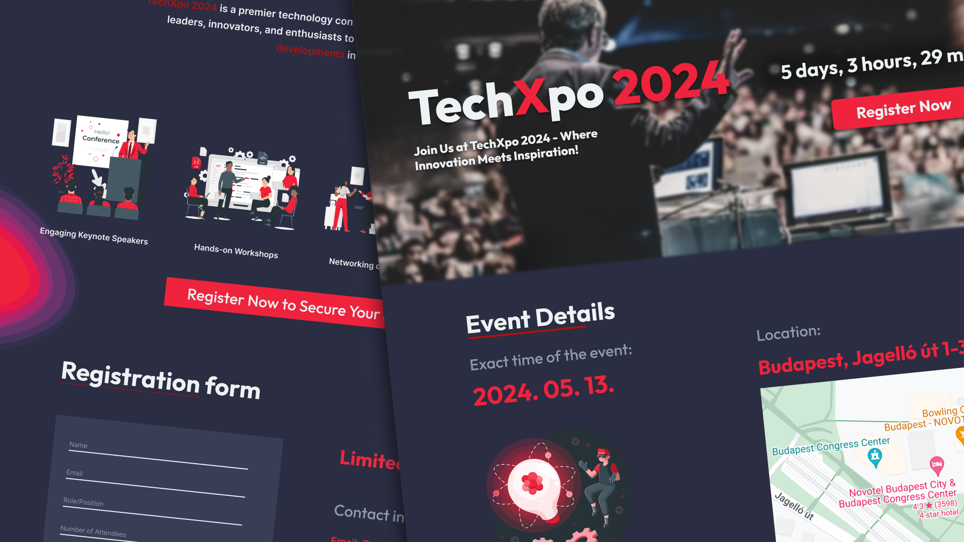 Weboldal fejlesztés - TechXpo